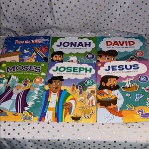 Bible Activity Sticker Book Set for Kids